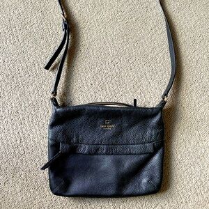 KATE SPADE NEW YORK STARLA GRANT PARK BLACK PEBBLED LEATHER CROSSBODY BAG PURSE